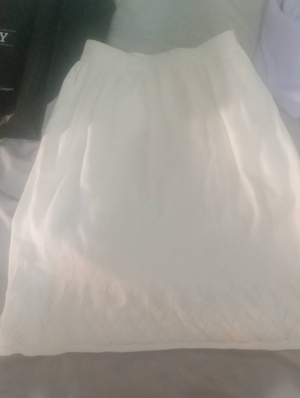 Off white cute little girl skirt